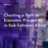 Image of laptop with cover slide for "Charting a path to economic prosperity in sub-Saharan Africa" white paper